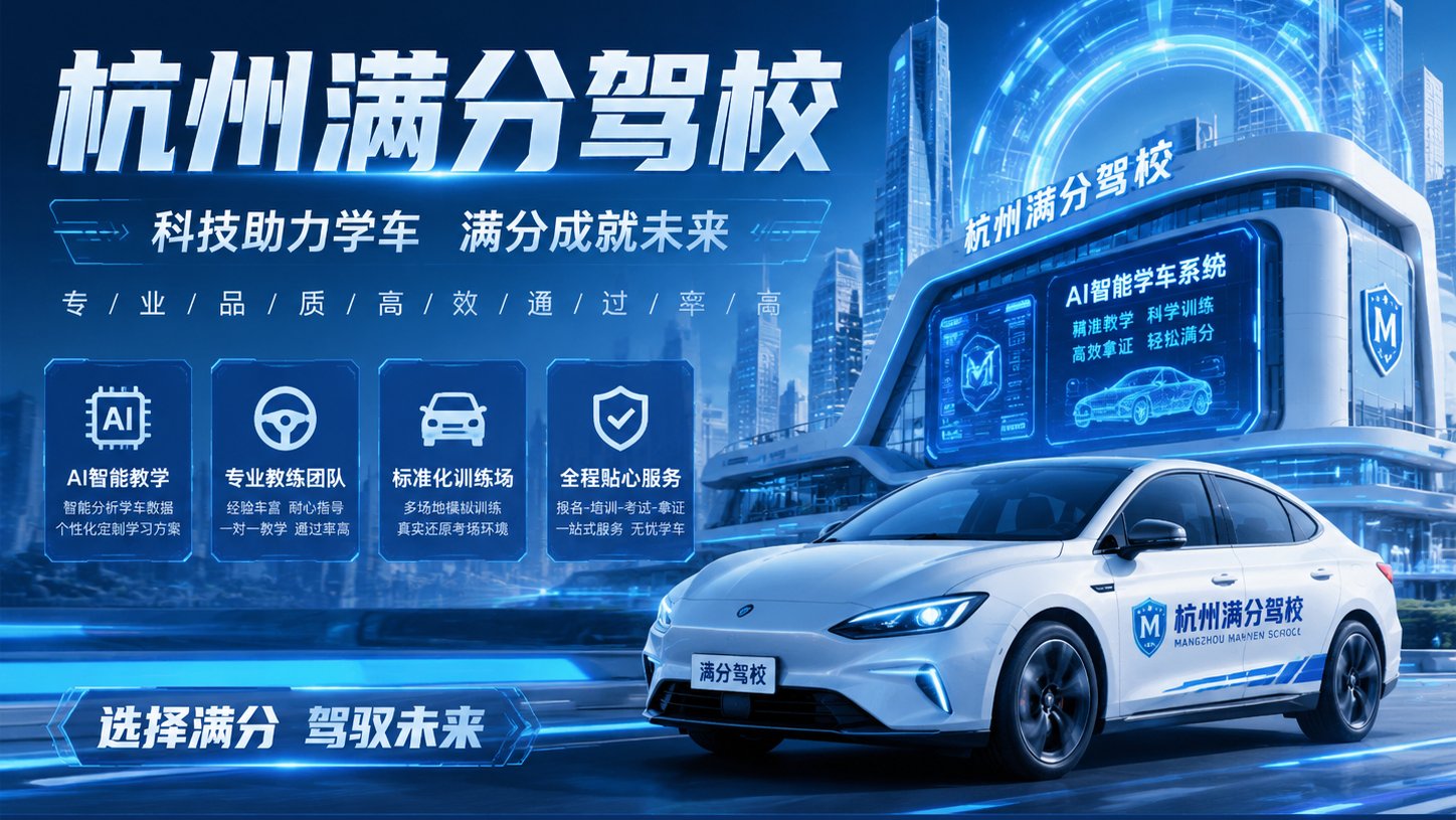 满分驾校，结业学员留念